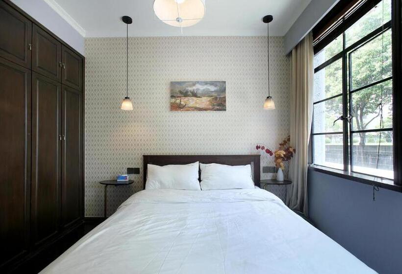 스탠다드 룸 가든 전망, Shanghai Downtown Hills Boutique Guesthouse   Near Metro Line 7, Exit 3, Changping Road