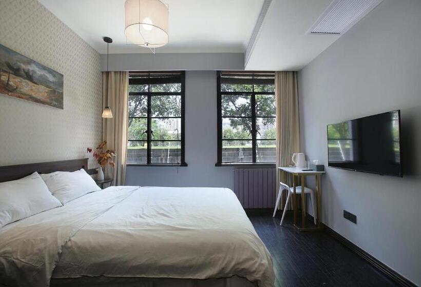 스탠다드 룸 가든 전망, Shanghai Downtown Hills Boutique Guesthouse   Near Metro Line 7, Exit 3, Changping Road