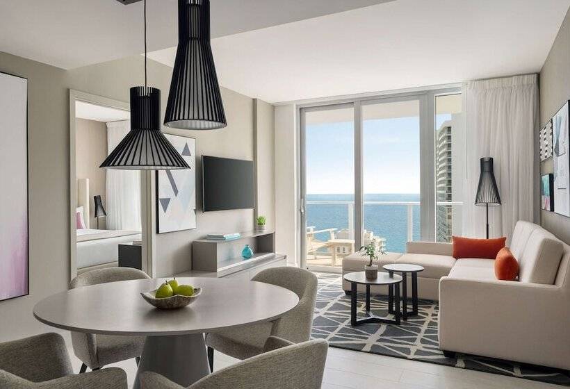 Апартаменты Пентхаус 2 Спальни, Hyde Beach House Hollywood Private Suites