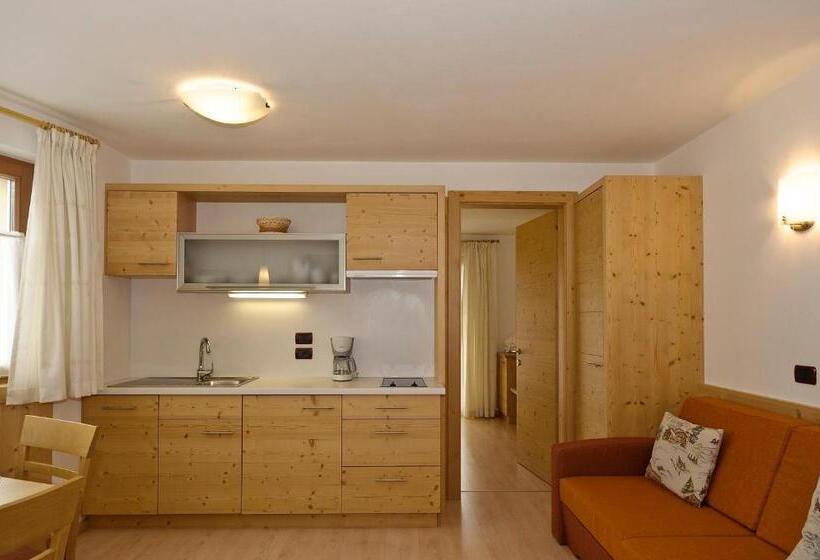 Апартаменты 1 Спальня, Residence Ciasa Mirasas