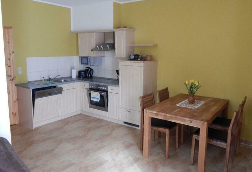 Апартаменты 1 Спальня с Террасой, Pension + Apartments Tor Zum Spreewald