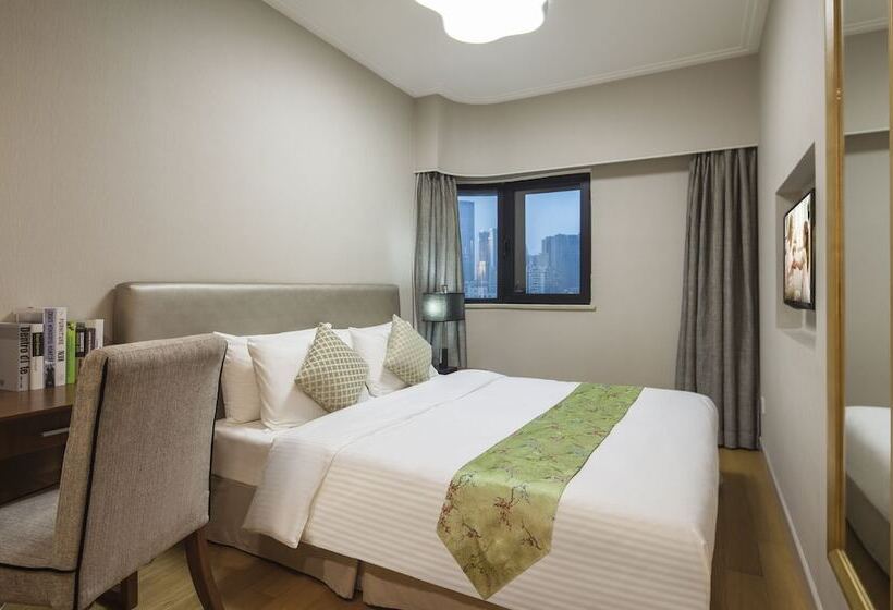 דירת פרמיום 2 חדרי שינה, Somerset Olympic Tower Tianjin