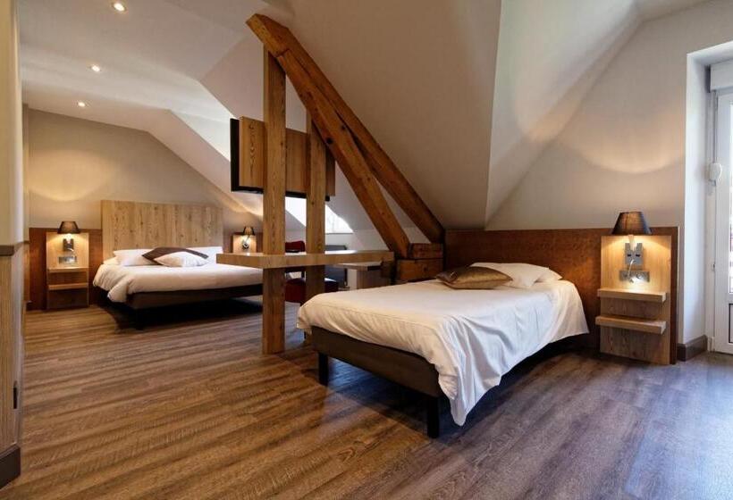 اتاق راحتی سه تخته, Logis Hotel Des Bains