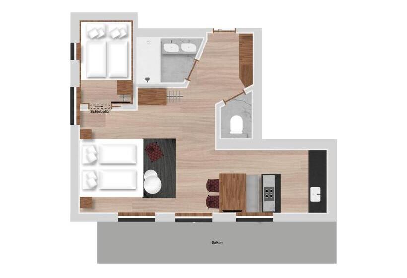 Студия Стандарт, Hofgut Apartment & Lifestyle Resort Wagrain