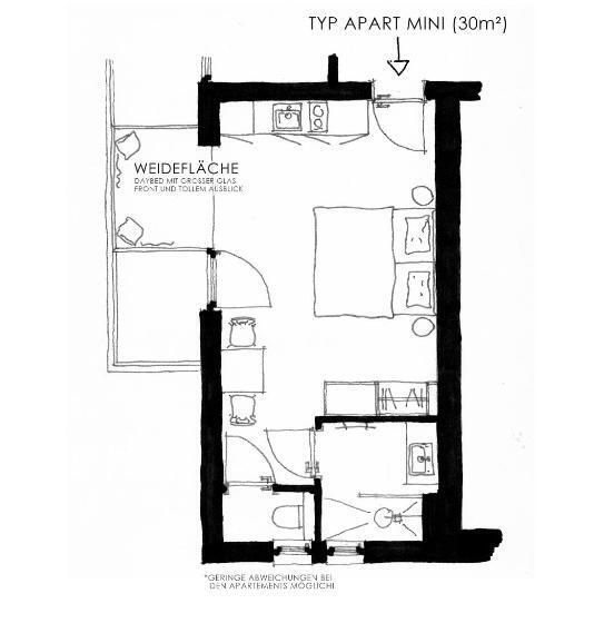آپارتمان 1 خوابه, Apart & Suiten Hotel Weiden