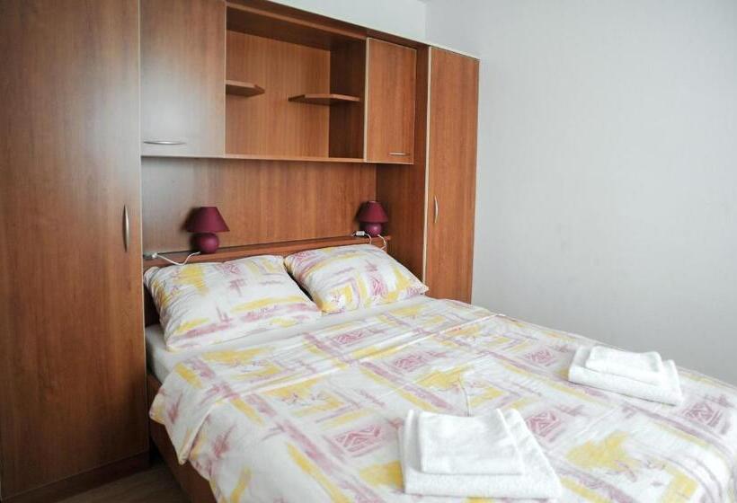 침실1개 아파트 발코니 바다 전망, Apartmani Vila Caska