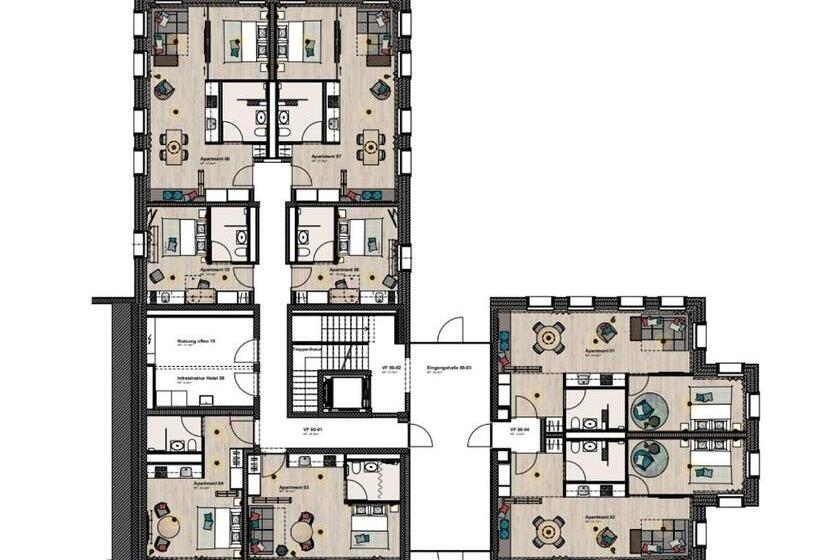 آپارتمان 1 خوابه, Aparthotel Luzern West