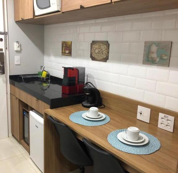 스탠다드 스튜디오 풀장 전망, Charmoso Flat Em Itaipava, 509 Mangabeiras
