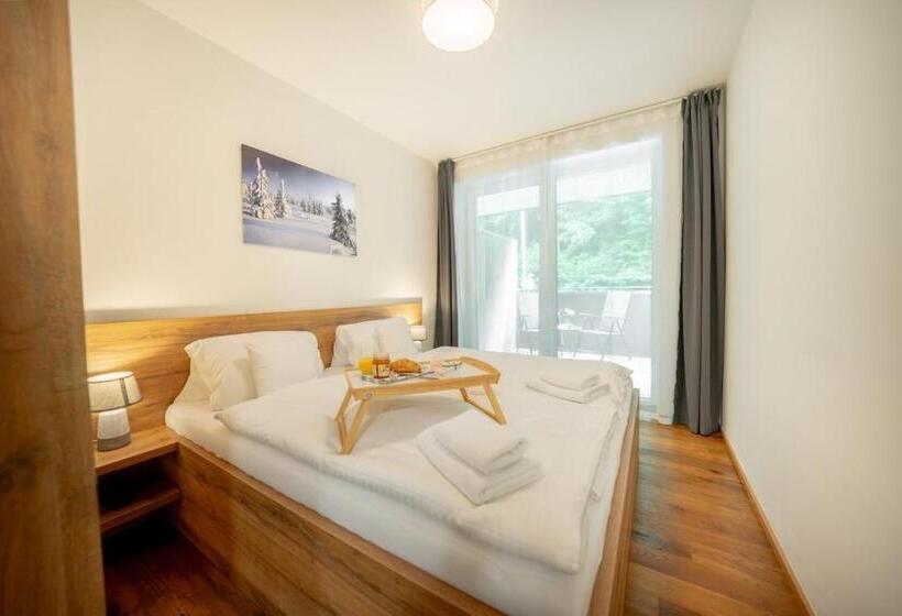 آپارتمان 1 خوابه با بالکن, Apartmány Resort Vrchlabí