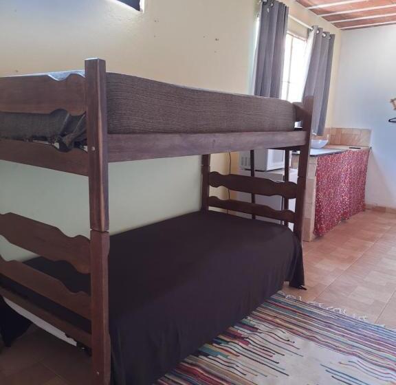 Кровать в Общей Комнате, Pousada Confraria Casa Branca