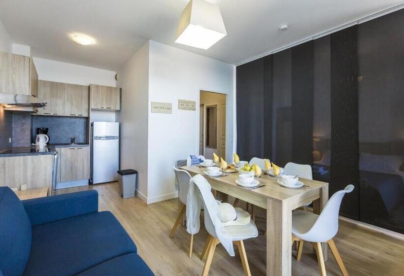 Апартаменты 1 Спальня, Residence Odalys Valentin Plage