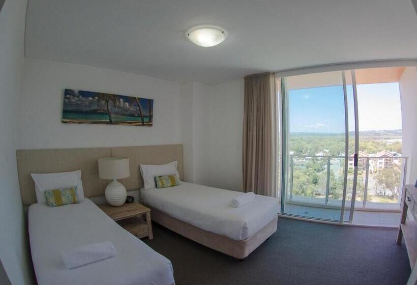 침실 2개 바다 전망 아파트, Kirra Surf Apartments