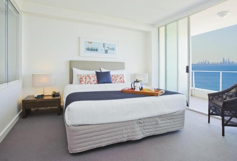 침실 2개 바다 전망 아파트, Kirra Surf Apartments