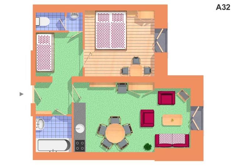 1 Bedroom Apartment Mountain View, Skiresort Pec Poustevnik