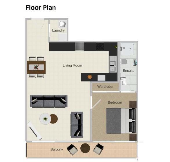 침실 1개 아파트, Aristocrat Apartments