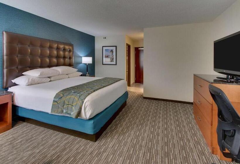 带大床的豪华间, Pear Tree Inn St Louis Airport