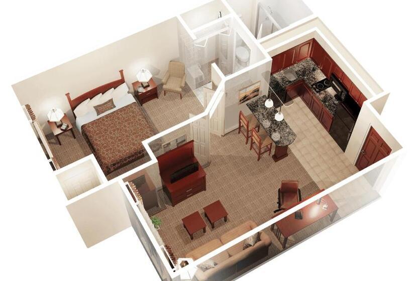 Номер Стандарт Адаптированный для Инвалидов, Staybridge Suites Detroit Novi, An Ihg