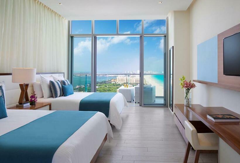 חדר דלוקס צדדי נוף לים, Secrets The Vine Cancun   All Inclusive Adults Only