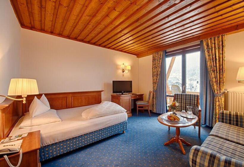 اتاق لوکس یک تخته, Thermenwelt Hotel Pulverer