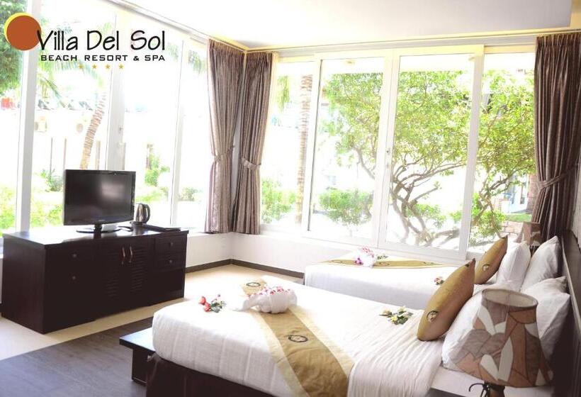 اتاق لوکس با چشم‌انداز باغ, Villa Del Sol Beach Resort & Spa