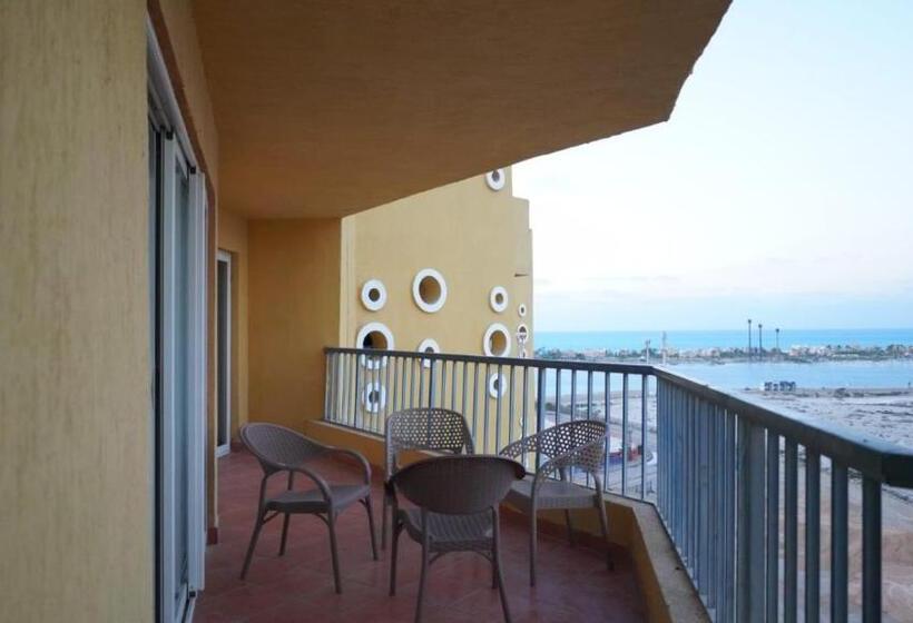 اتاق خانوادگی با چشم‌انداز جانبی دریا, Porto Marina Resort Apartments Familie
