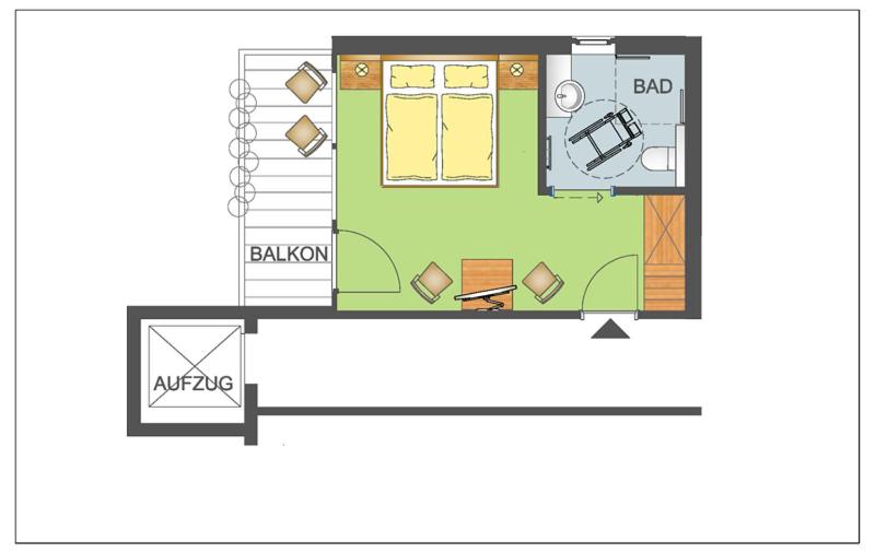 Номер Стандарт Адаптированный для Инвалидов, Gästehaus Rottenspacher