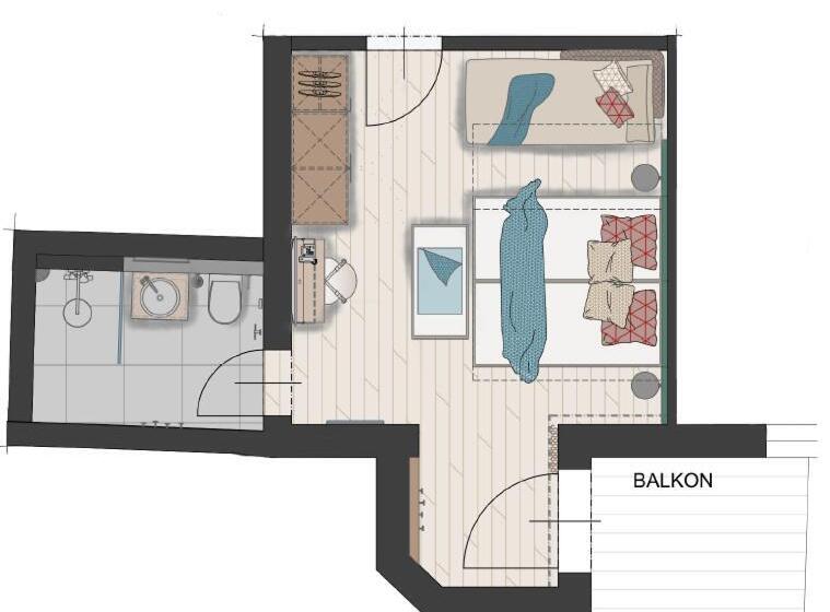 غرفة قياسية, Familienhotel Felsenhof