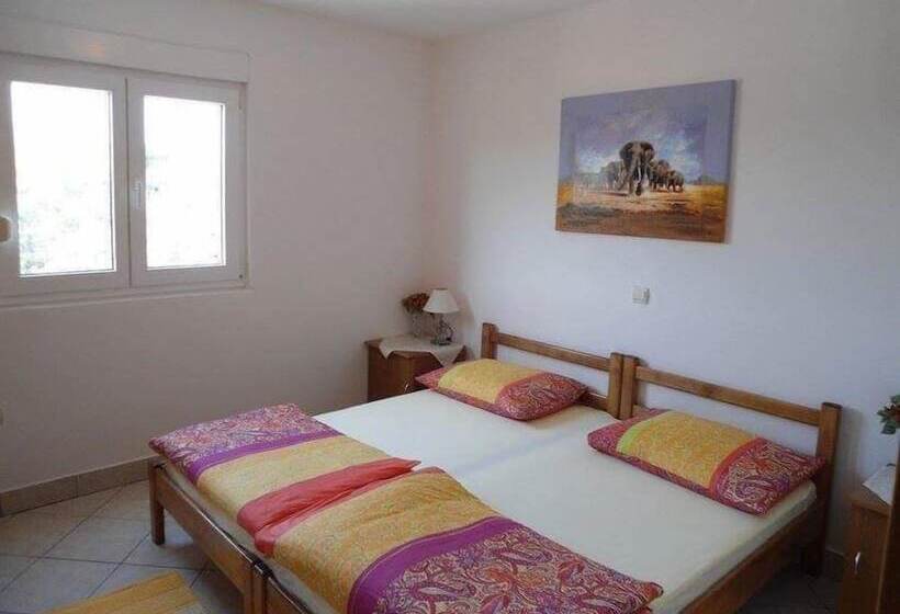 침실 1개 아파트 측면 바다 전망, Apartmani Slavica