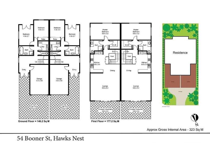 Дом 3 Спальни, Oceanside Hawks Nest