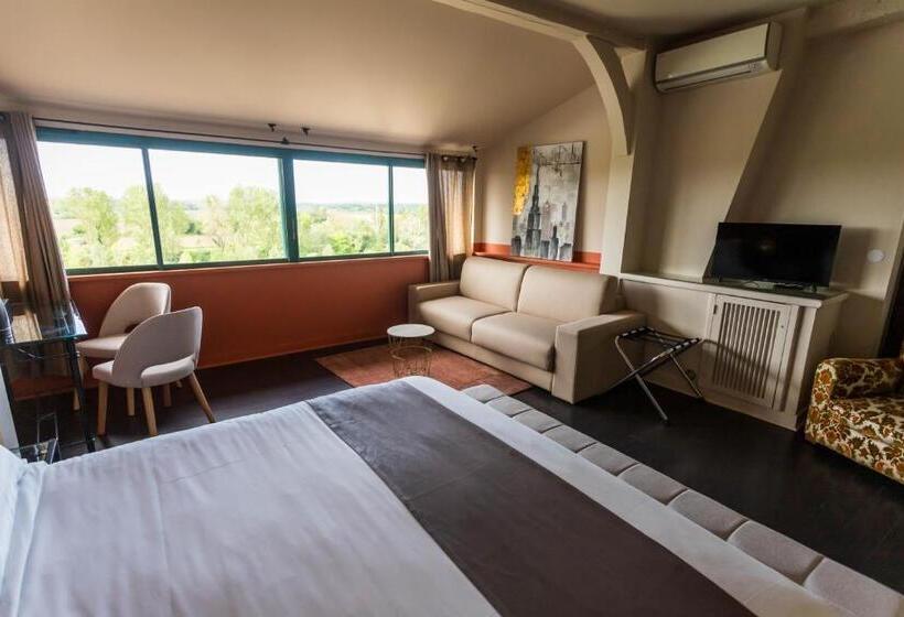 Номер Стандарт, Restaurant Côte Garonne Le Balcon Des Dames   Tonneins Marmande Agen   Chambres Climatisées