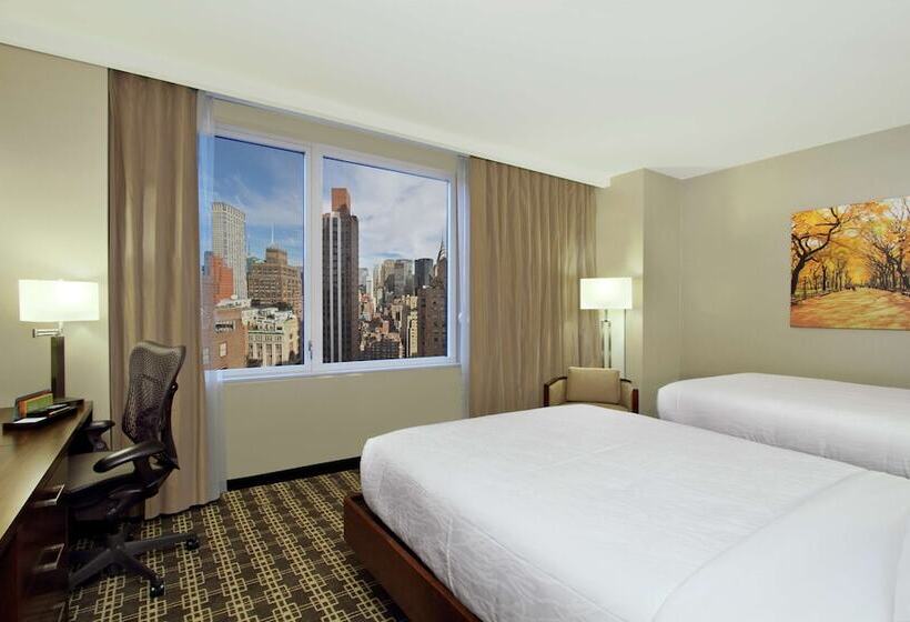 اتاق استاندارد با 2 تخت دوبل, Hilton Garden Inn New York/midtown Park Ave