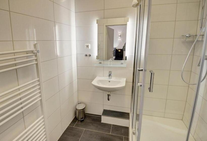 标准单人间共用浴室, Pension Hygge Am Hafen