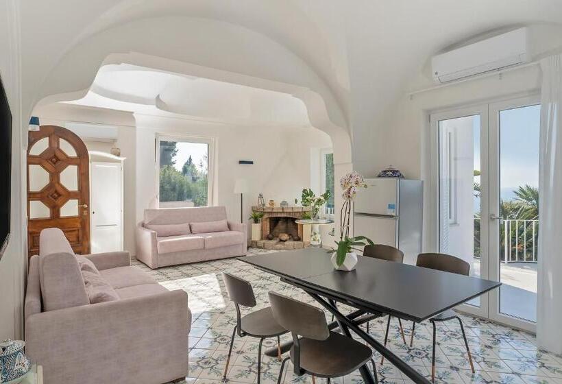 آپارتمان 1 خوابه با چشم‌انداز دریا, Capri Blue Luxury Villa Le Tre Monelle