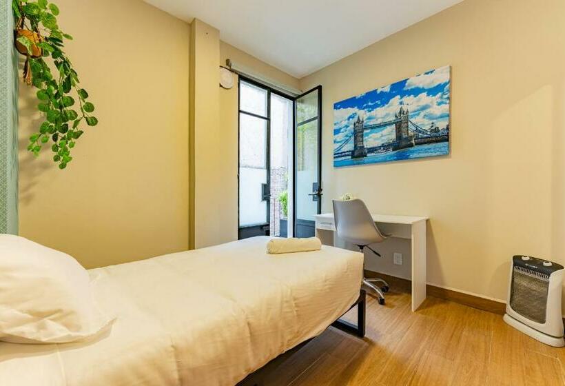 Quarto Estandar Individual, Casa Danubio Reforma By Vh