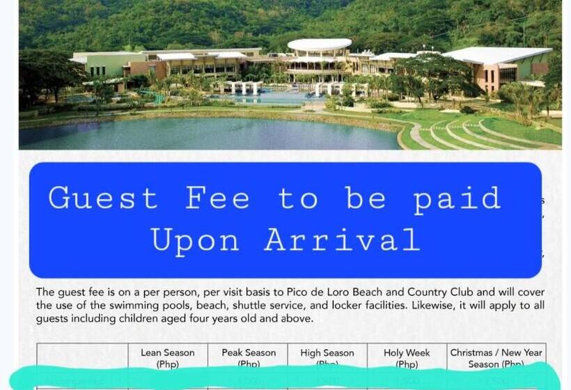 침실 1개 전망 아파트, Pico De Loro Staycation