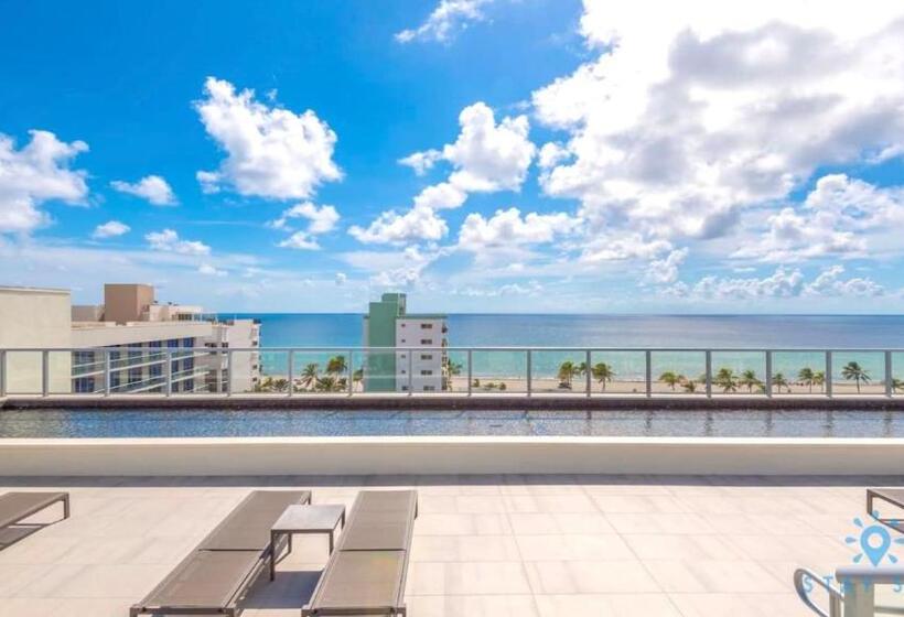 خانه 1 خوابه, Worth Traveling Rooftop Pool   Hollywood Beach   Gym