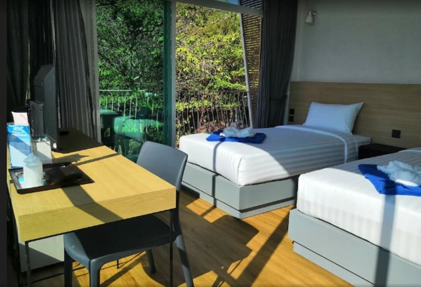 디럭스 룸 바다 전망, Sairee Hut Resort Koh Tao