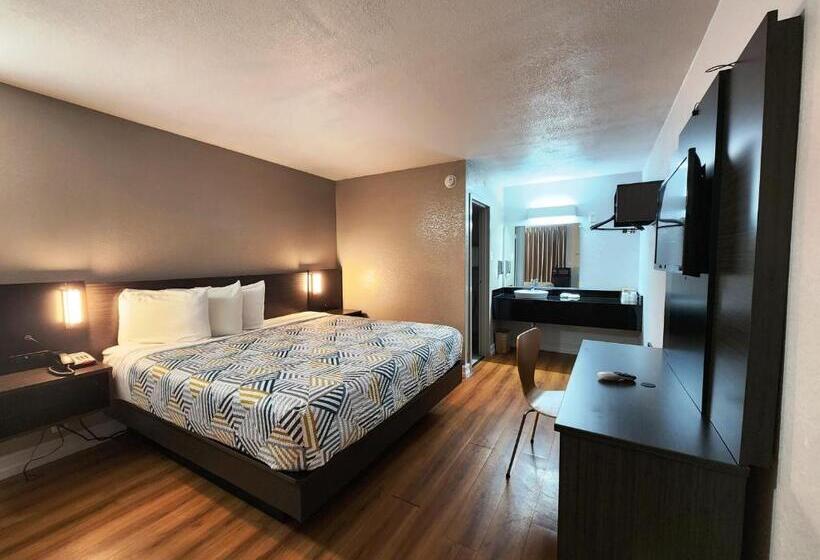 스탠다드 룸 킹사이즈 침대, Motel 6 North Little Rock, Ar Jfk Blvd