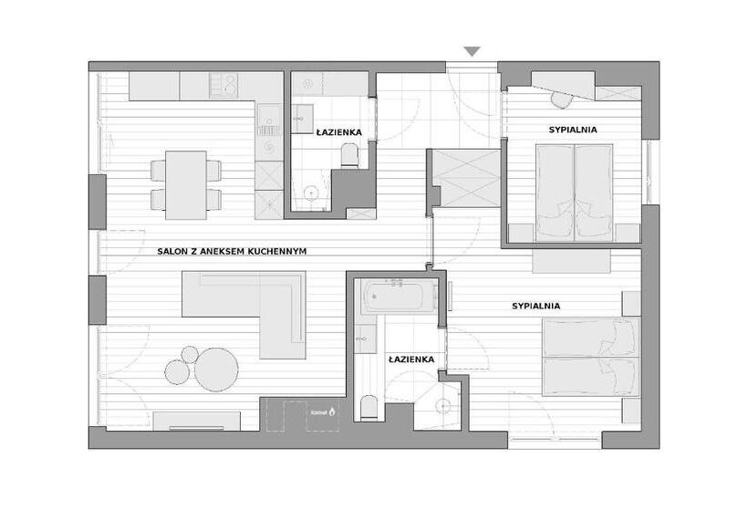 Апартаменты 1 Спальня Нижний Этаж, Lapwing Residence Sopot