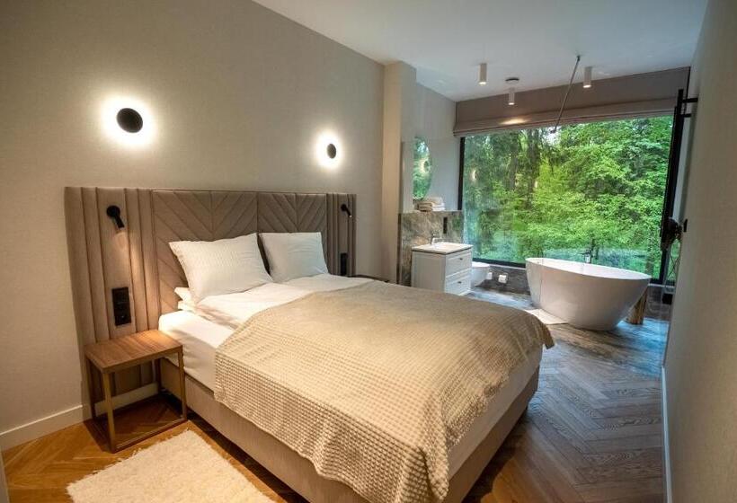 带1个卧室的豪华公寓, Enklawa Białowieska Forest & Spa