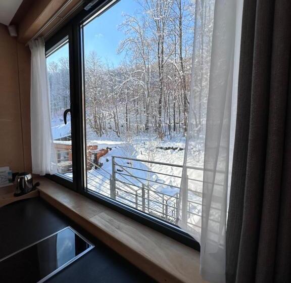 Апартаменты 1 Спальня с Видом, Apartamenty Szuflandia Z Sauną, Jacuzzi, Przy Stoku Narciarskim