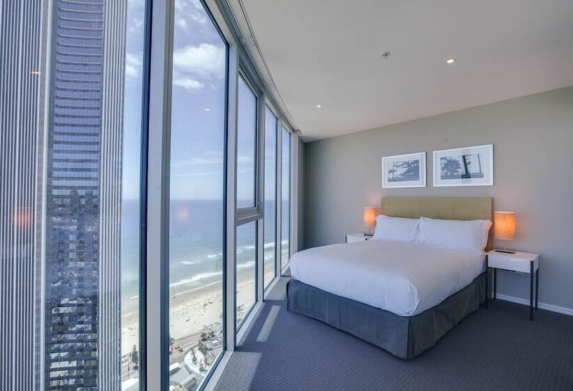 침실 3개 바다 전망 아파트, Hilton Surfers Paradise Hotel & Residences