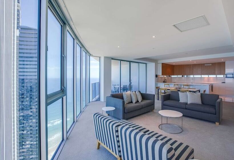 침실 4개 아파트, Hilton Surfers Paradise Hotel & Residences