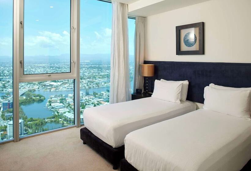 1침실 펜트하우스 아파트, Hilton Surfers Paradise Hotel & Residences