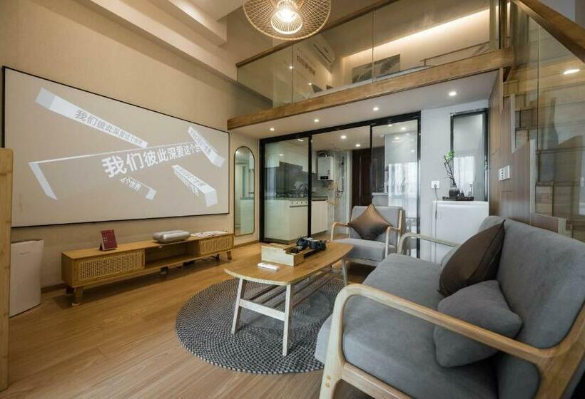 Quarto Executivo Cama King, Wesu Apartment Shenzhen Futian Bagualing Branch