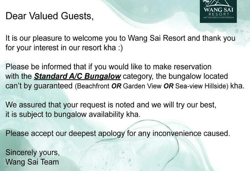 Бунгало Стандарт, Wang Sai Resort   Sha Plus