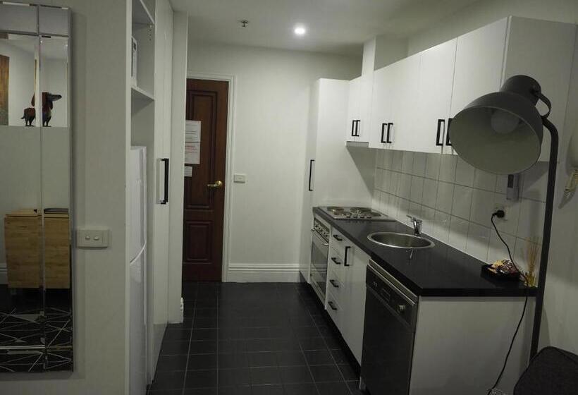Estúdio standard Cama King, Flinders Lane Apartments Formally Melbourne City Stays
