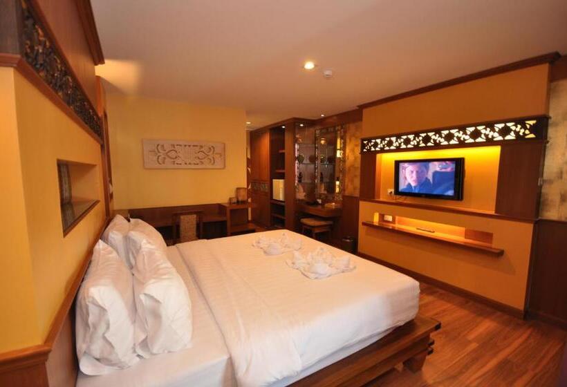 수피리어 룸 측면 바다 전망, Chalelarn Hotel Hua Hin