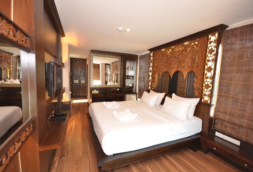 디럭스 룸 측면 바다 전망, Chalelarn Hotel Hua Hin