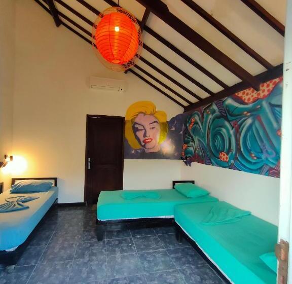 Cama em Quarto Compartilhado, Gili Beach Bum Hostel